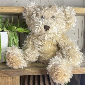 RUSS Bear TOFFEE BROWN Plush Approx 30cm Bow Stuffed Animal Teddy Toy